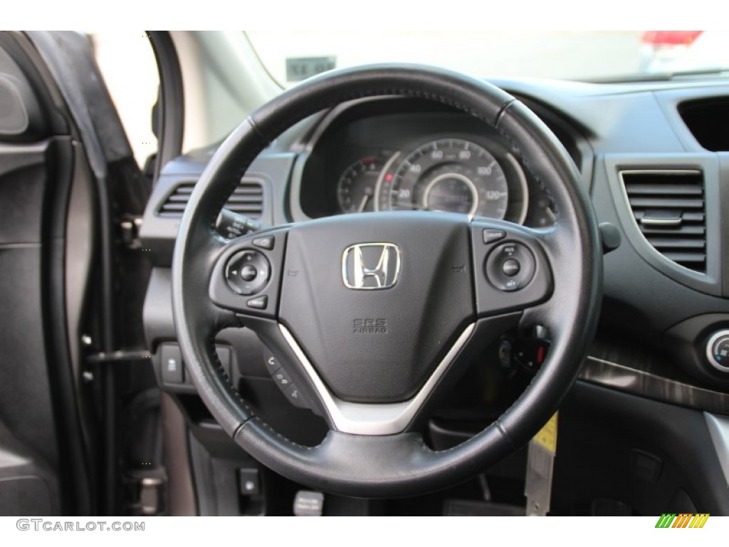 2013 CR-V EX-L AWD - Urban Titanium Metallic / Black photo #17