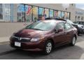 Crimson Pearl - Civic LX Sedan Photo No. 1