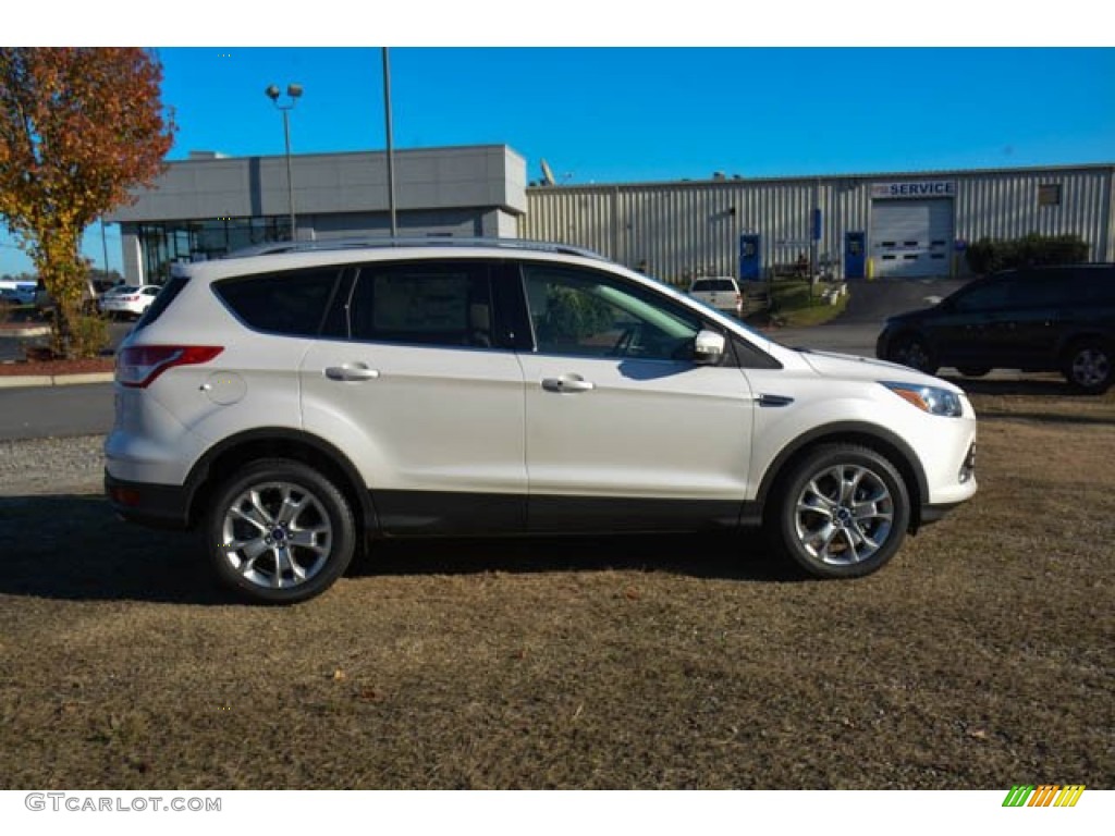 2015 Escape Titanium - White Platinum Metallic Tri-Coat / Medium Light Stone photo #4