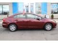 Crimson Pearl - Civic LX Sedan Photo No. 4