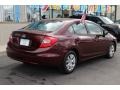 Crimson Pearl - Civic LX Sedan Photo No. 5