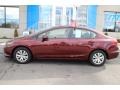 Crimson Pearl - Civic LX Sedan Photo No. 8