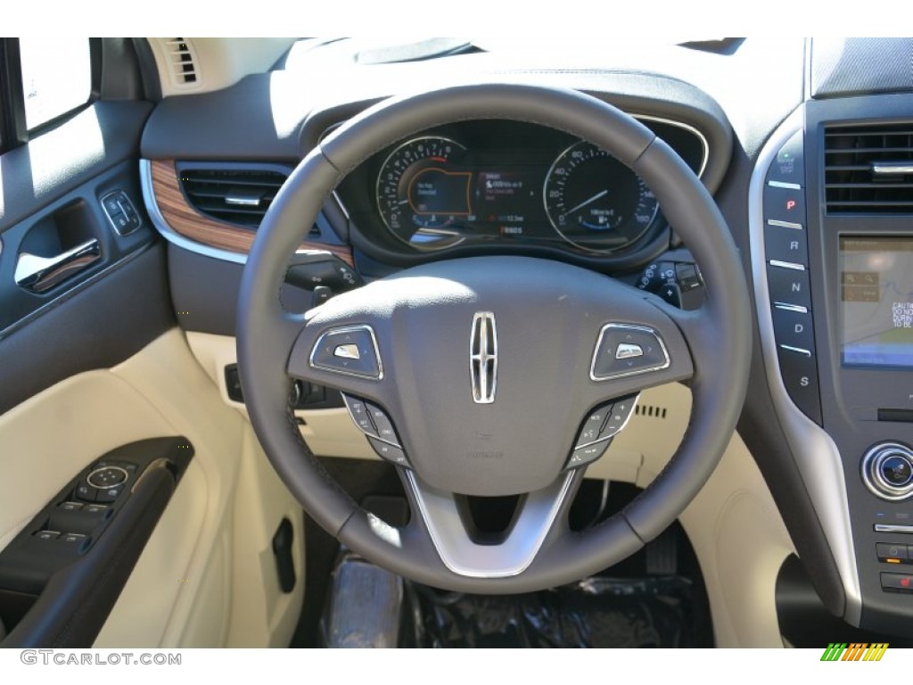 2015 Lincoln MKC FWD Hazelnut Steering Wheel Photo #99498094
