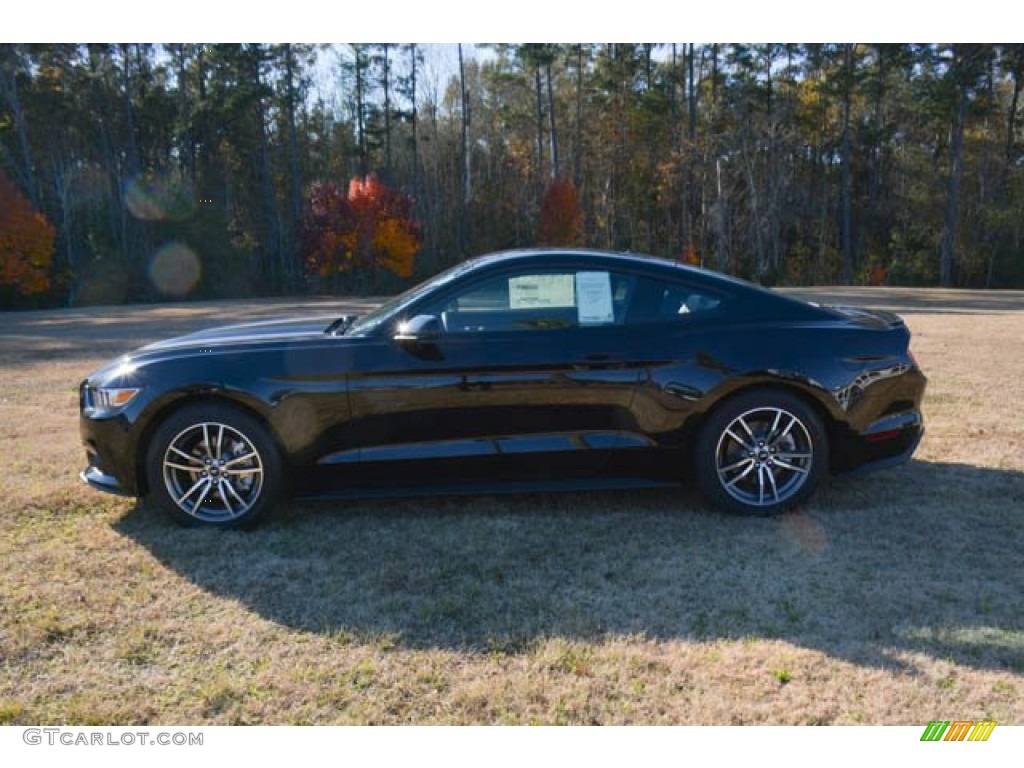 2015 Mustang EcoBoost Premium Coupe - Black / Ceramic photo #8