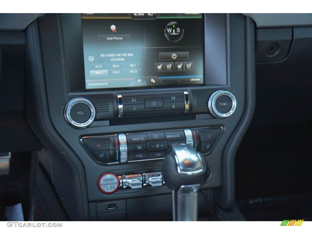 2015 Mustang EcoBoost Premium Coupe - Black / Ceramic photo #24