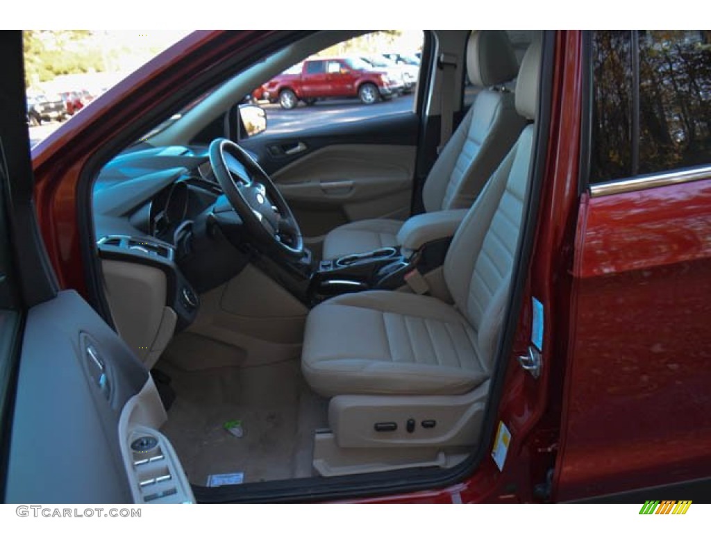 Medium Light Stone Interior 2015 Ford Escape Titanium Photo #99500605