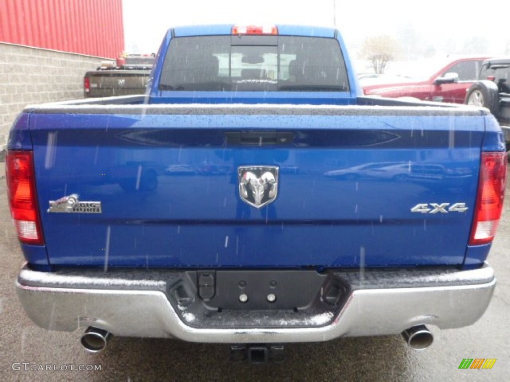 2015 1500 Big Horn Quad Cab 4x4 - Blue Streak Pearl / Black/Diesel Gray photo #3