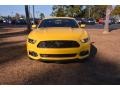 2015 Triple Yellow Tricoat Ford Mustang EcoBoost Coupe  photo #2