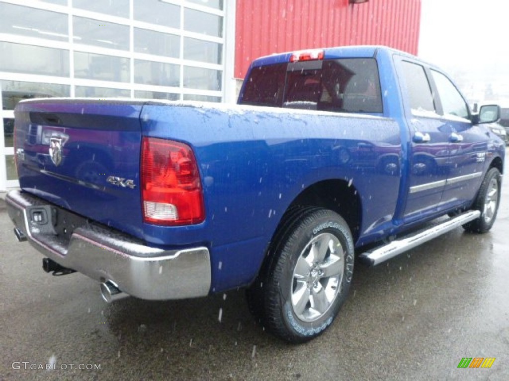 2015 1500 Big Horn Quad Cab 4x4 - Blue Streak Pearl / Black/Diesel Gray photo #5