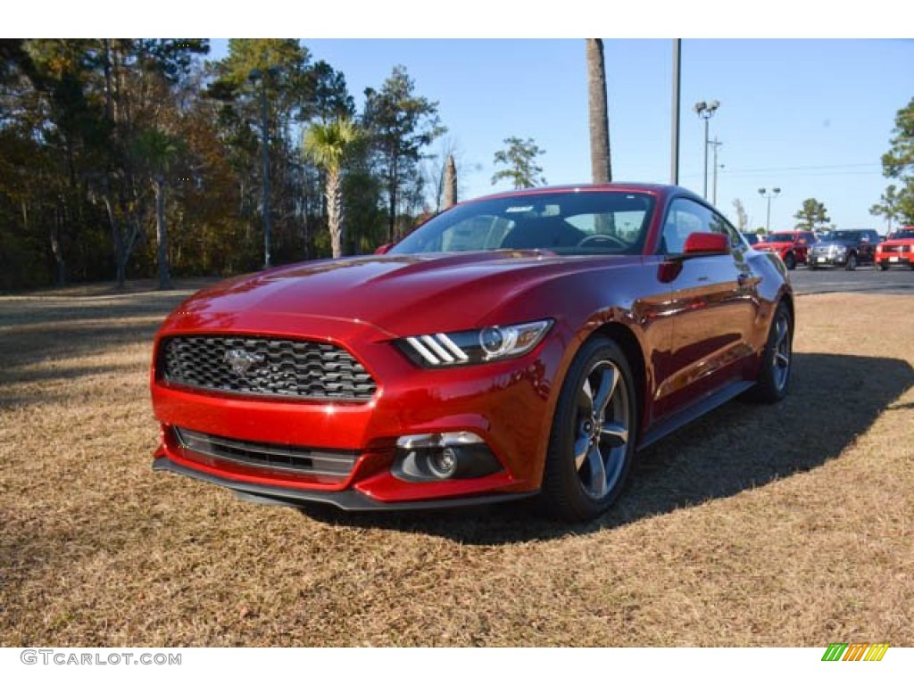 2015 Mustang V6 Coupe - Ruby Red Metallic / Ebony photo #1