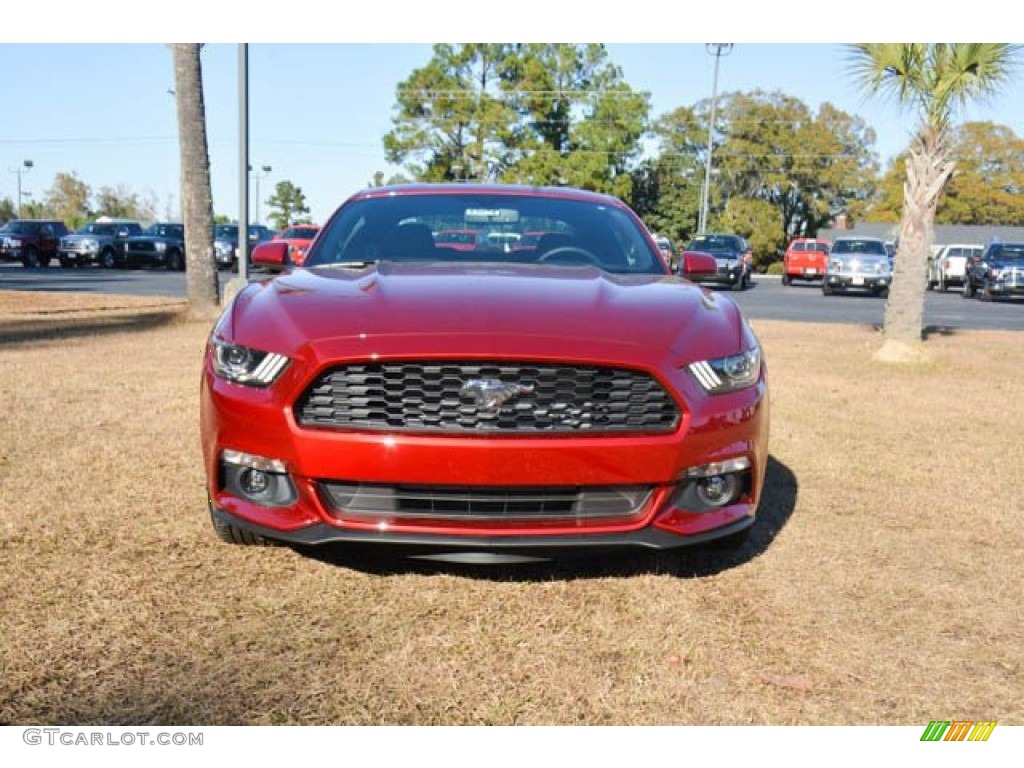 2015 Mustang V6 Coupe - Ruby Red Metallic / Ebony photo #2
