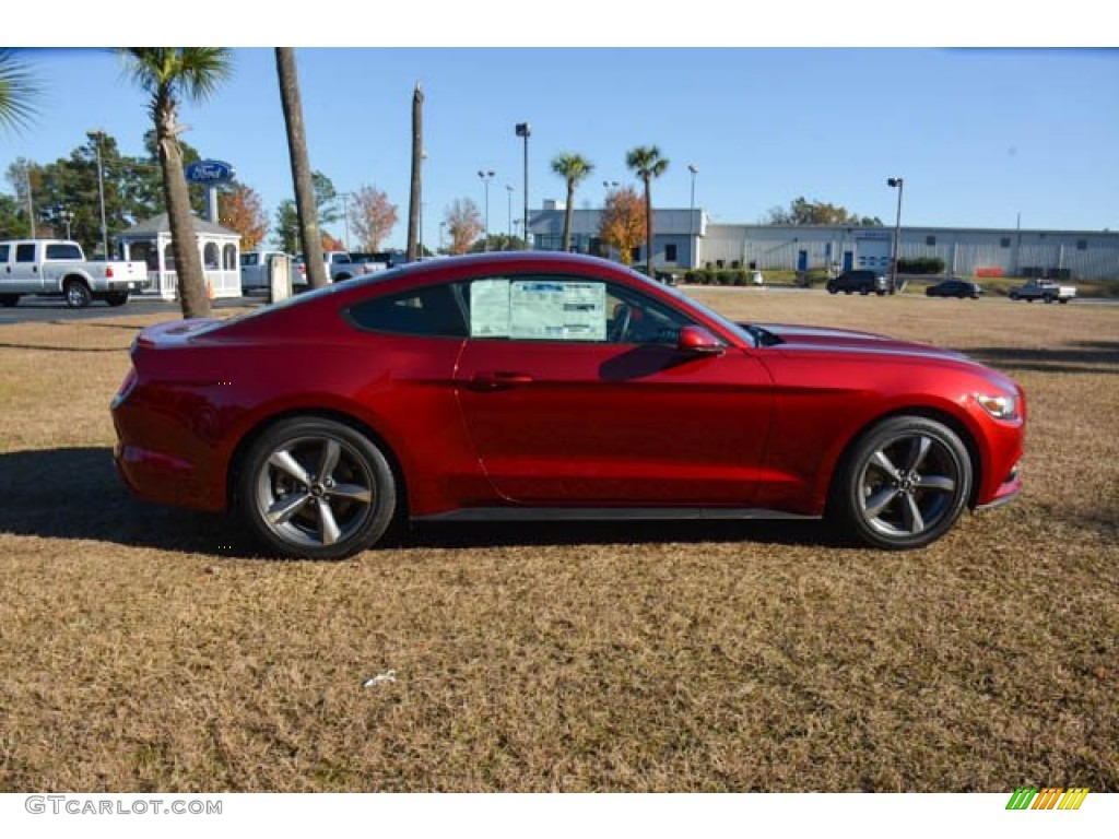 2015 Mustang V6 Coupe - Ruby Red Metallic / Ebony photo #4