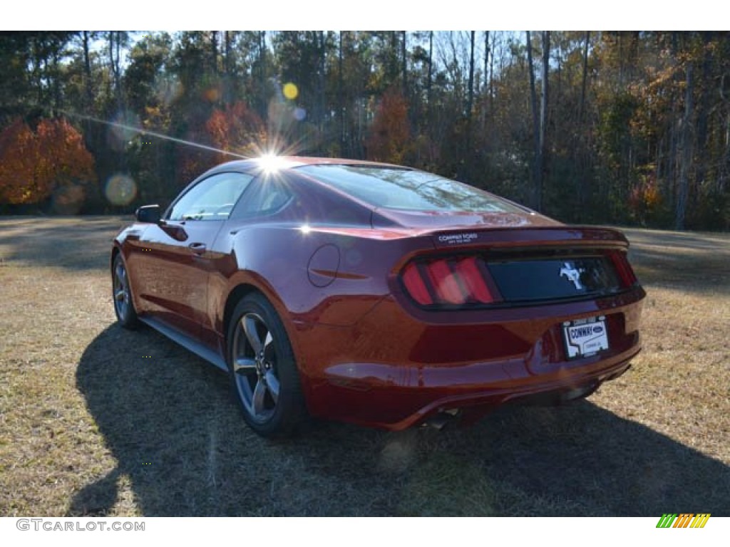 2015 Mustang V6 Coupe - Ruby Red Metallic / Ebony photo #7