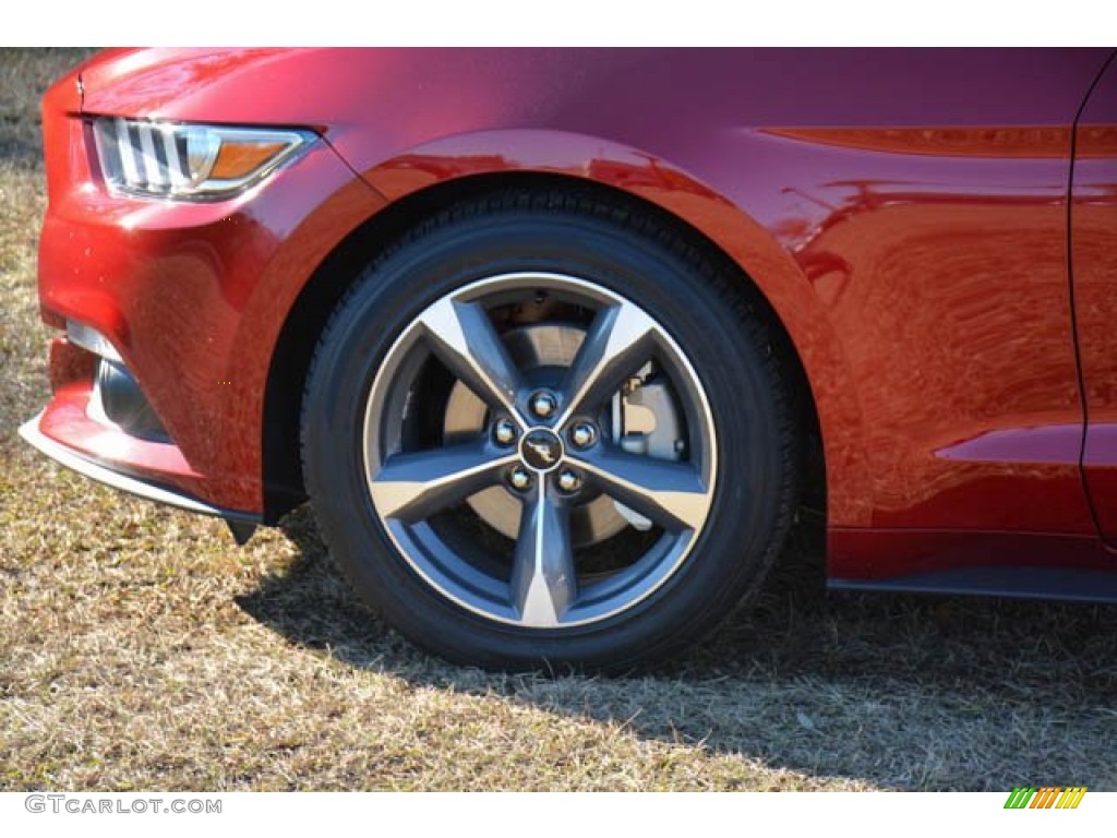 2015 Mustang V6 Coupe - Ruby Red Metallic / Ebony photo #9