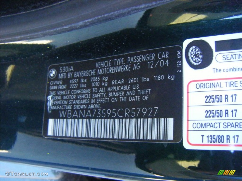 2005 5 Series 530i Sedan - Oxford Green Metallic / Beige photo #21