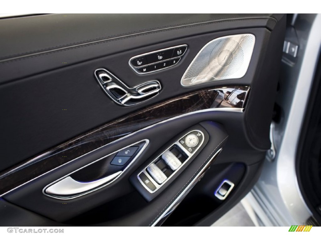 2015 Mercedes-Benz S 63 AMG 4Matic Sedan Black Door Panel Photo #99505063