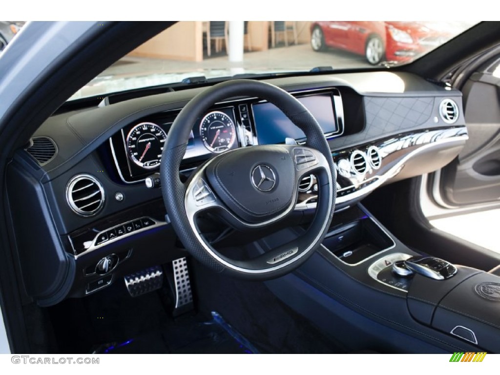 2015 Mercedes-Benz S 63 AMG 4Matic Sedan Black Dashboard Photo #99505072