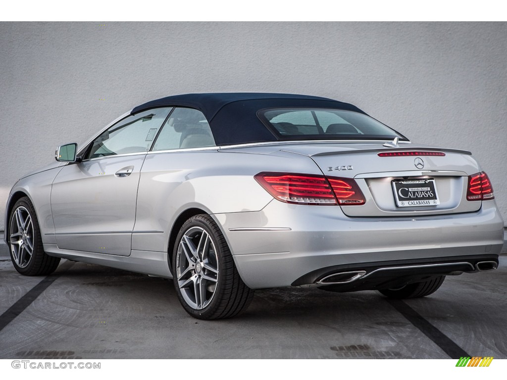 2015 E 400 Cabriolet - Iridium Silver Metallic / Deep Sea Blue/Silk Beige Brown photo #2