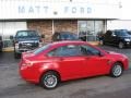 2008 Vermillion Red Ford Focus SE Sedan  photo #1