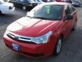 2008 Vermillion Red Ford Focus SE Sedan  photo #4