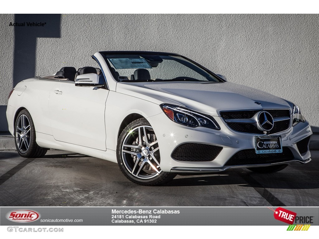 2015 E 550 Cabriolet - Polar White / Deep Sea Blue/Silk Beige Brown photo #1