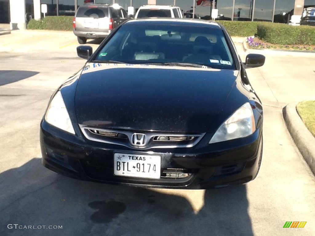2006 Accord EX V6 Coupe - Nighthawk Black Pearl / Black photo #1