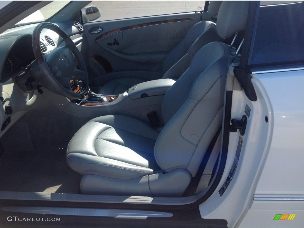 2005 CLK 500 Cabriolet - Pewter Metallic / Stone photo #7