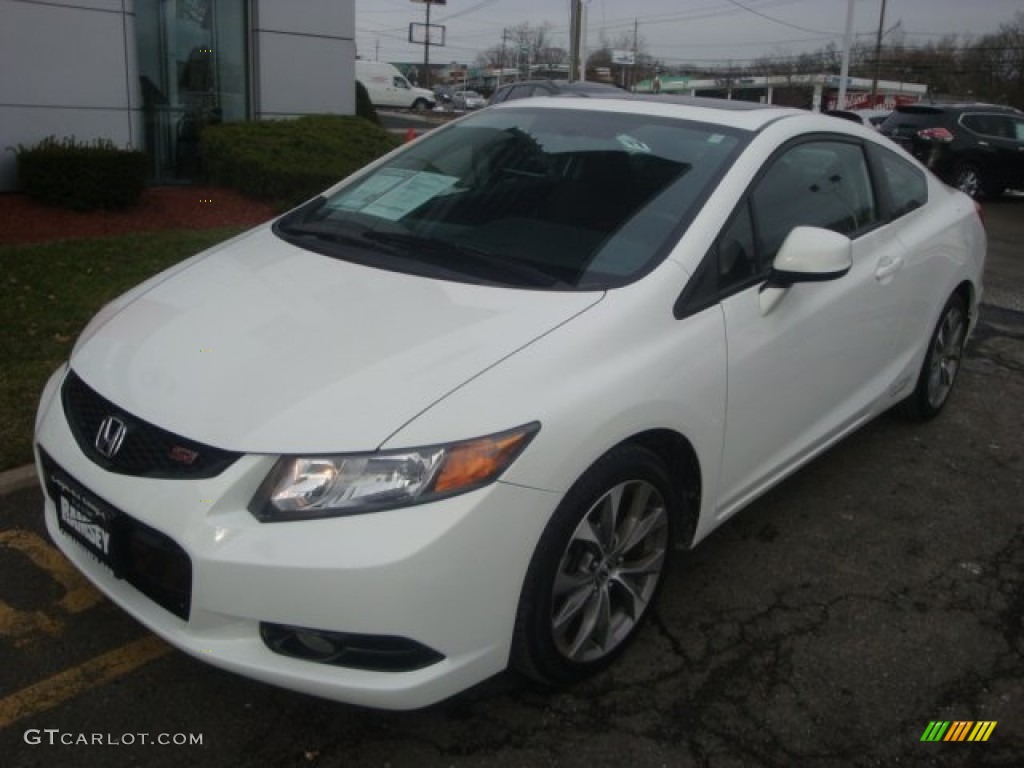 2012 Civic Si Coupe - Taffeta White / Black photo #1