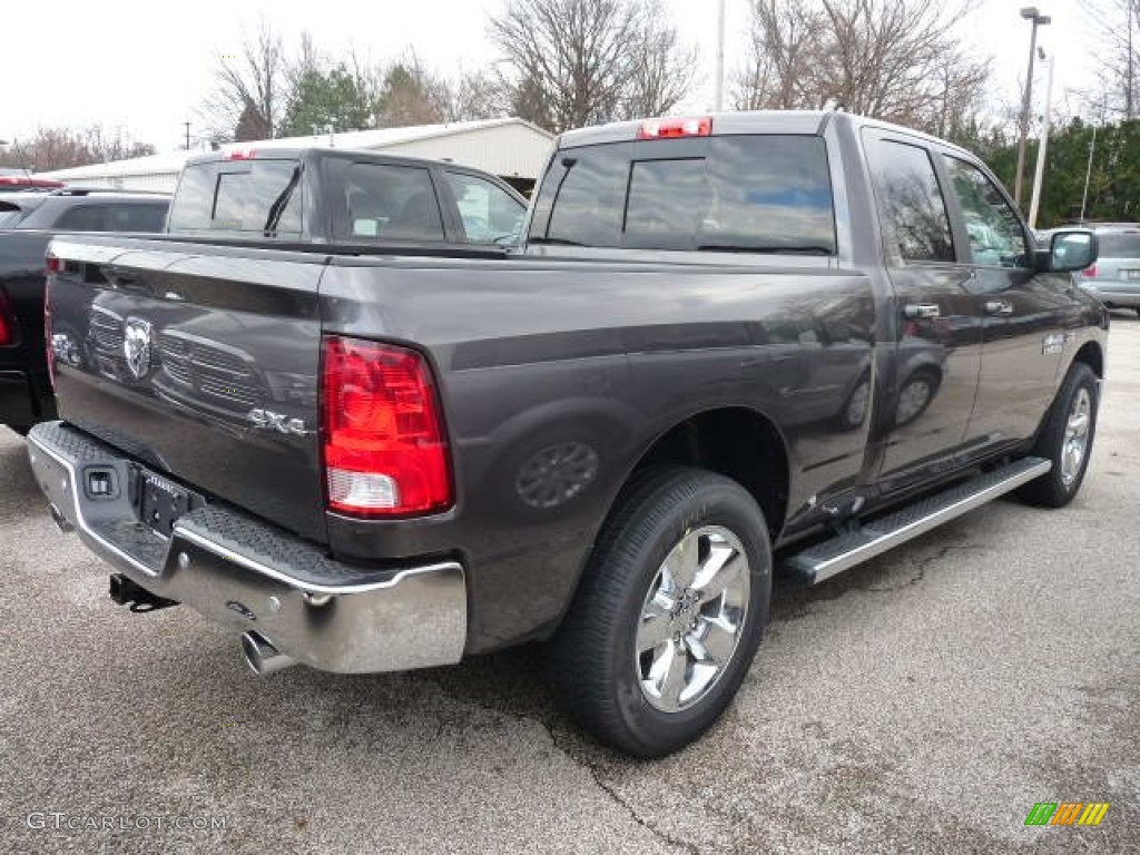 2015 1500 Big Horn Quad Cab 4x4 - Granite Crystal Metallic / Black/Diesel Gray photo #2