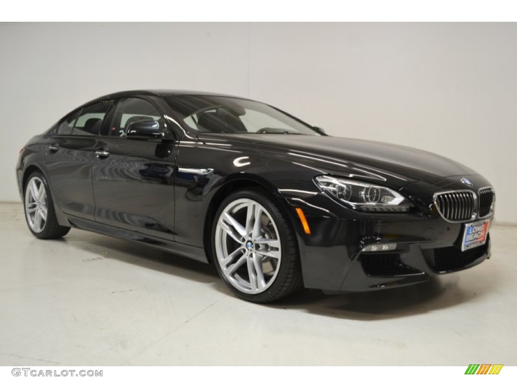 2015 6 Series 640i Gran Coupe - Black Sapphire Metallic / Black photo #2