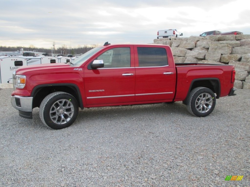Fire Red 2015 GMC Sierra 1500 SLT Crew Cab 4x4 Exterior Photo #99518884