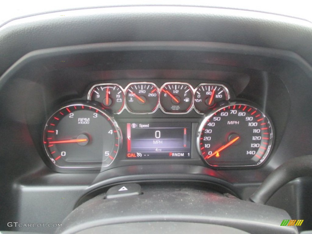 2015 GMC Sierra 3500HD SLE Crew Cab 4x4 Dual Rear Wheel Chassis Gauges Photo #99520216