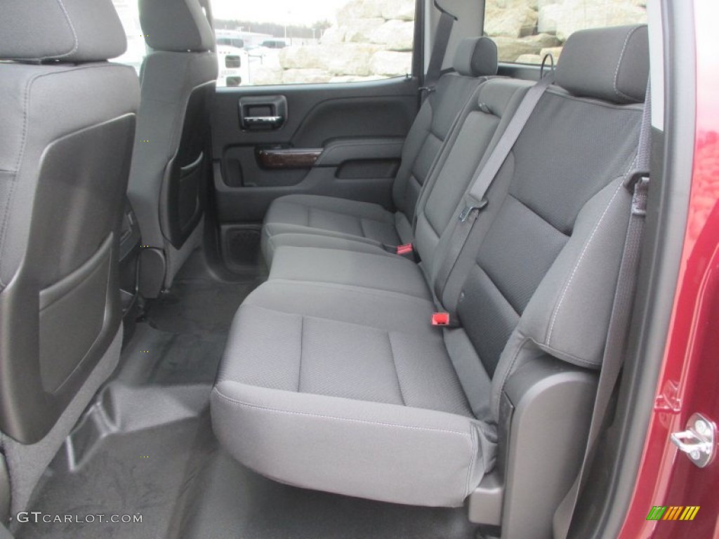 Jet Black Interior 2015 GMC Sierra 3500HD SLE Crew Cab 4x4 Dual Rear Wheel Chassis Photo #99520231