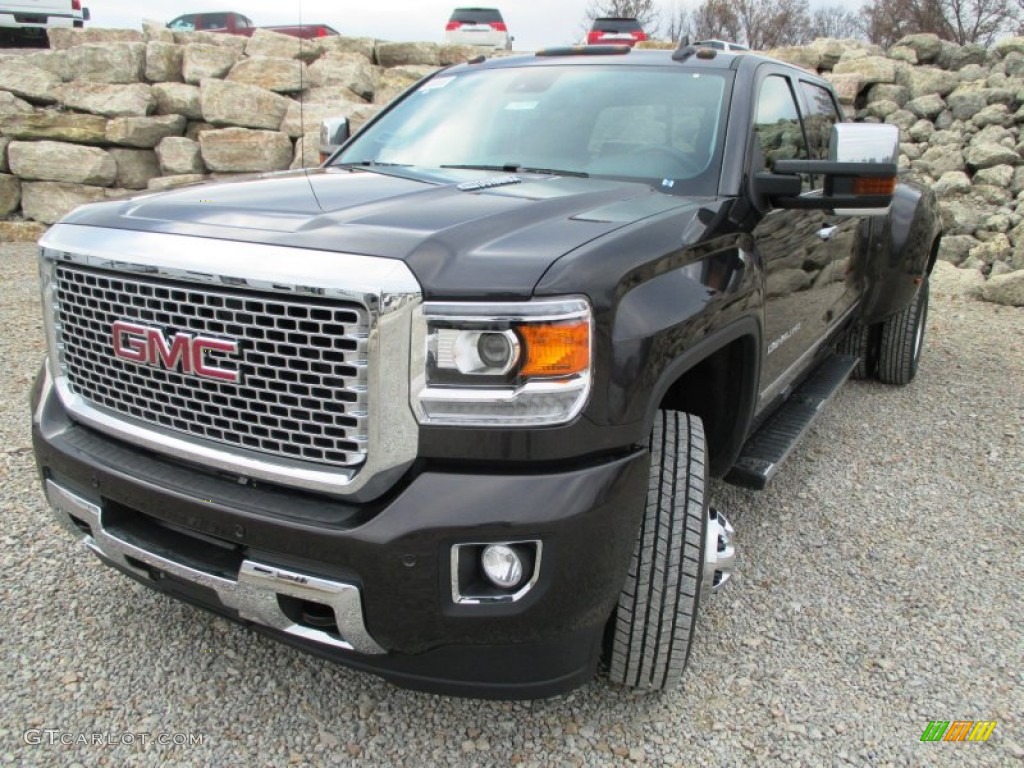 2015 Sierra 3500HD Denali Crew Cab 4x4 - Iridium Metallic / Denali Jet Black photo #2