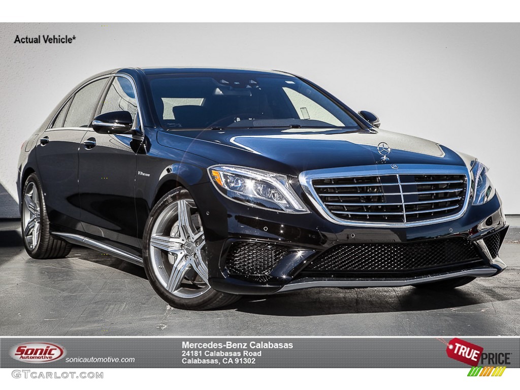 2015 S 63 AMG 4Matic Sedan - Black / Black photo #1