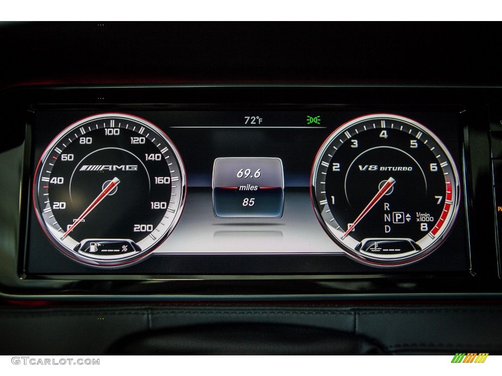 2015 Mercedes-Benz S 63 AMG 4Matic Sedan Gauges Photo #99521593