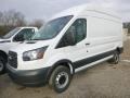 Oxford White 2015 Ford Transit Van 350 HR Long Exterior