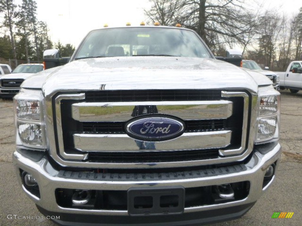 2015 F250 Super Duty XLT Super Cab 4x4 - Ingot Silver / Steel photo #3