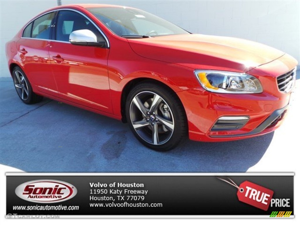 2015 S60 T6 AWD R-Design - Passion Red / Off-Black photo #1