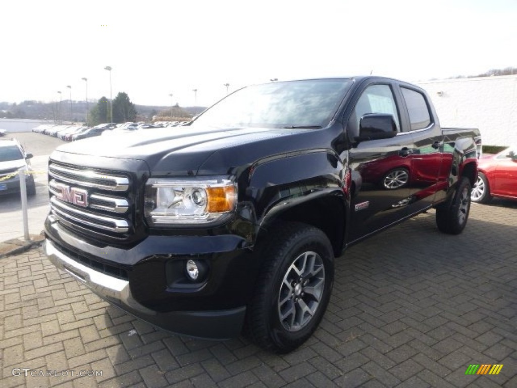 Onyx Black 2015 GMC Canyon SLE Crew Cab 4x4 Exterior Photo #99525133