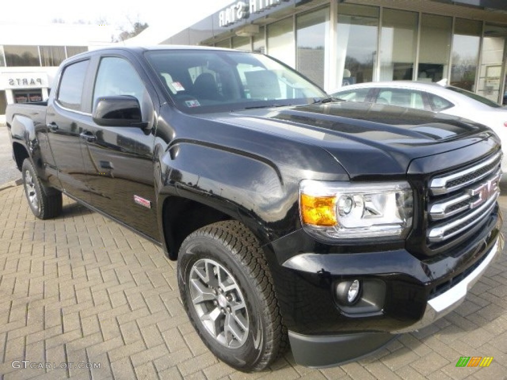 Onyx Black 2015 GMC Canyon SLE Crew Cab 4x4 Exterior Photo #99525184