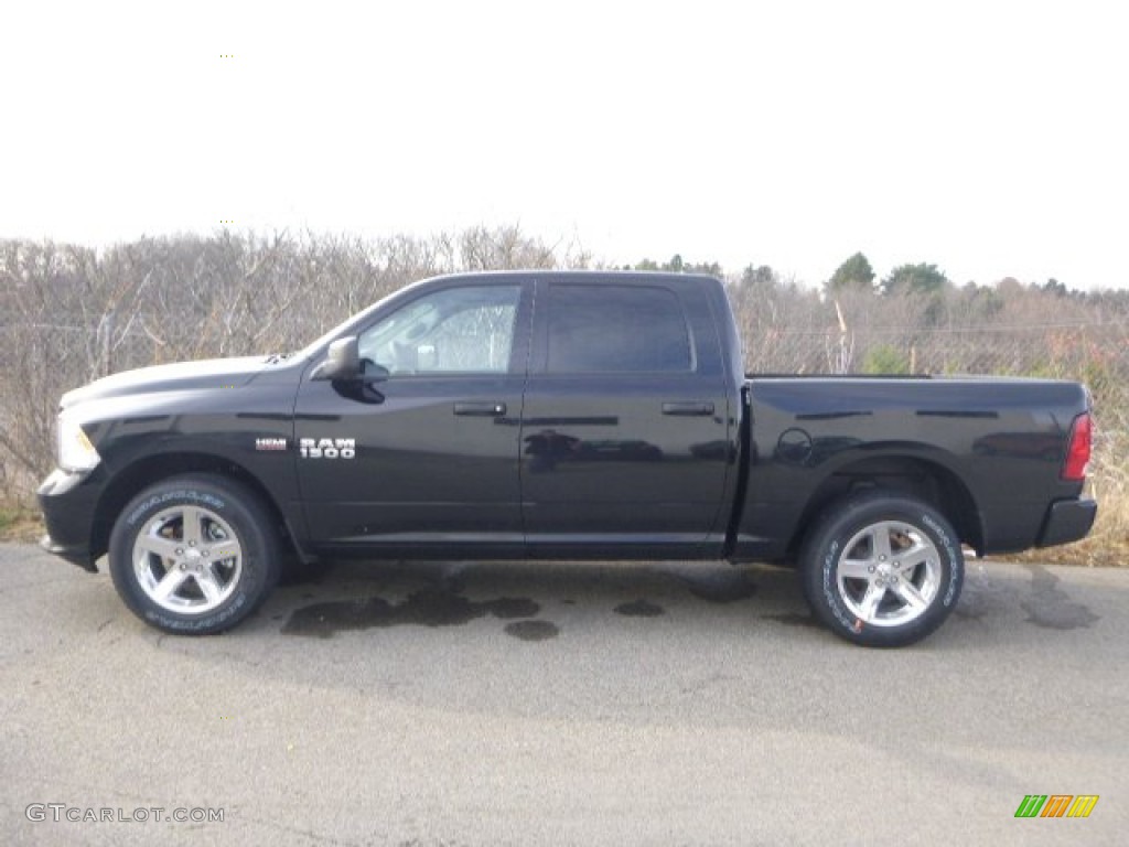 Black 2015 Ram 1500 Express Crew Cab 4x4 Exterior Photo #99525424