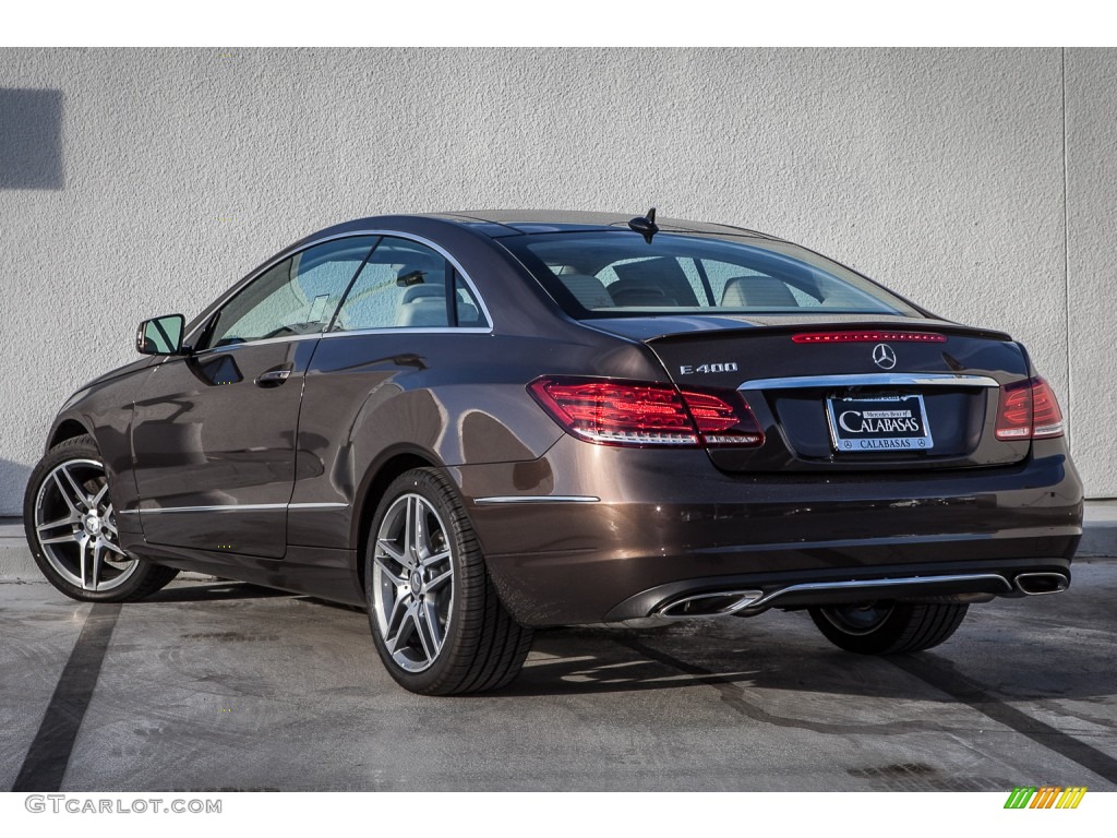 2015 E 400 Coupe - Dolomite Brown Metallic / Silk Beige/Espresso Brown photo #2