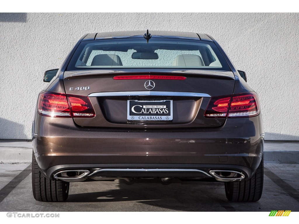 2015 E 400 Coupe - Dolomite Brown Metallic / Silk Beige/Espresso Brown photo #3