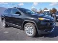 2015 Brilliant Black Crystal Pearl Jeep Cherokee Limited  photo #4