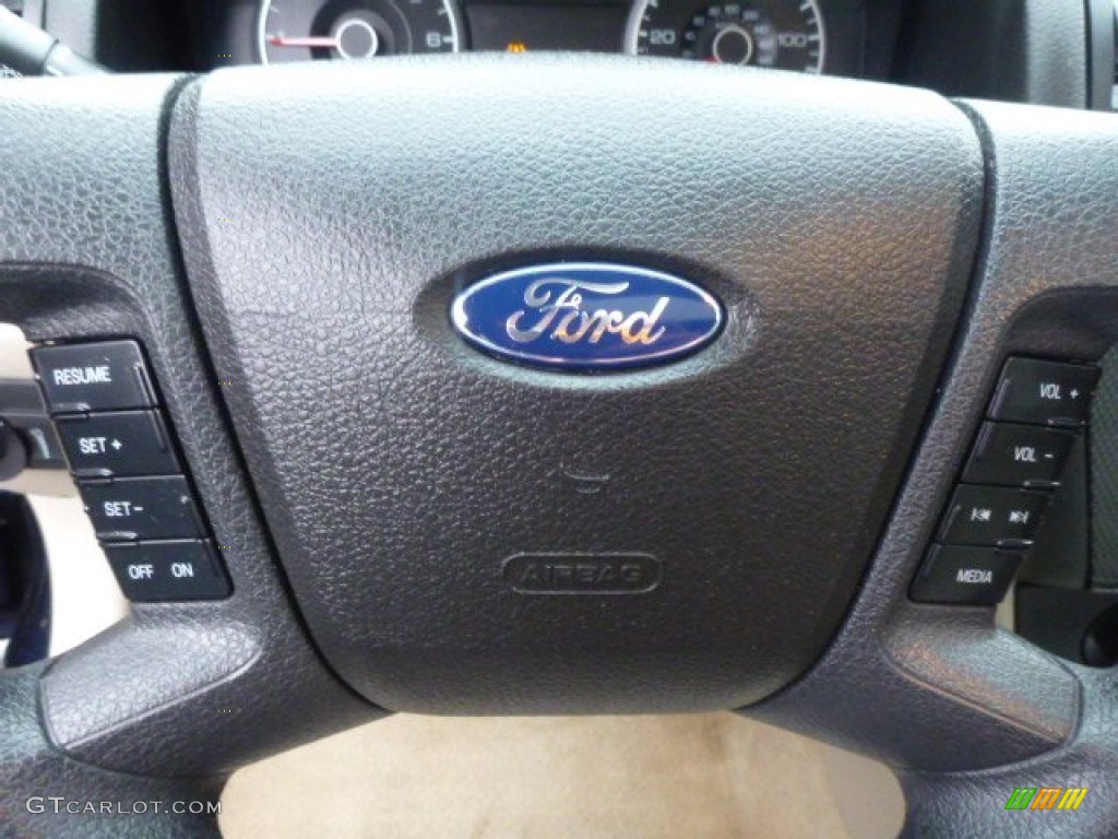 2008 Fusion SE V6 AWD - Dark Blue Ink Metallic / Camel photo #21