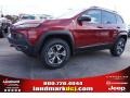 Deep Cherry Red Crystal Pearl - Cherokee Trailhawk 4x4 Photo No. 1