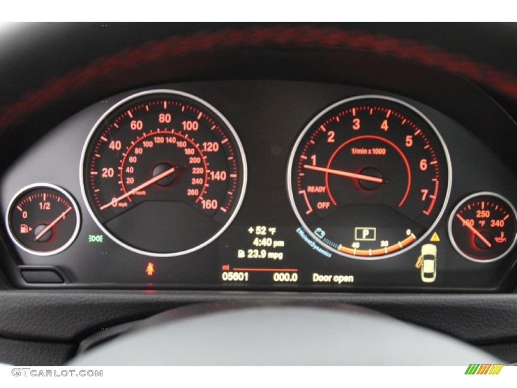 2014 BMW 4 Series 435i xDrive Coupe Gauges Photo #99532662