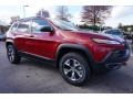 2015 Deep Cherry Red Crystal Pearl Jeep Cherokee Trailhawk 4x4  photo #4