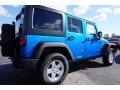 2015 Hydro Blue Pearl Jeep Wrangler Unlimited Sport 4x4  photo #3